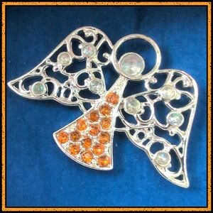 🍀 Avon Heavenly Angel Birthstone (November) Tac Pin•NIB 2008